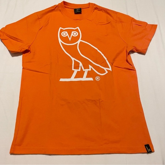 Ovo Orange Tshirt Men’s Size Small Owl Shirt - Picture 16 of 16